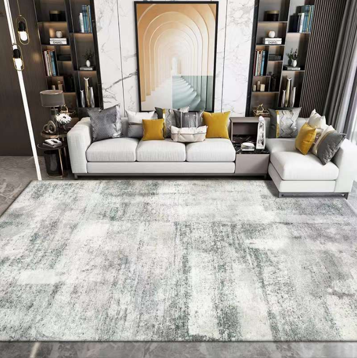 Minimalist Ink Splash Foldable Faux Cashmere Living Room Coffee Table Bedroom Rug Bedside Rug 03