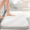 Simple Solid Colour Thickened Absorbent Non-slip Family Bathroom Doorway Entrance Mats 04