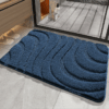 Simple Solid Colour Thickened Absorbent Non-slip Family Bathroom Doorway Entrance Mats 08