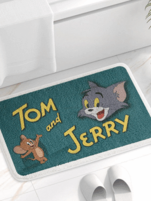 Tom&Jerry Bathroom Water-absorbent Thick Mats Bathroom Foot Mats Household Toilet Doorway Mats 01