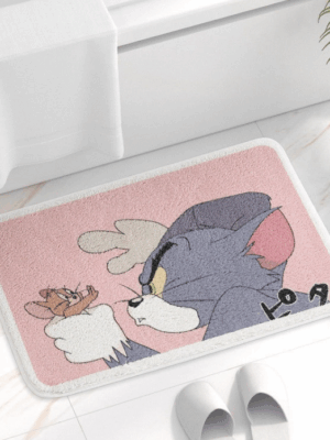 Tom&Jerry Bathroom Water-absorbent Thick Mats Bathroom Foot Mats Household Toilet Doorway Mats 02