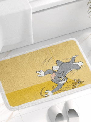 Tom&Jerry Bathroom Water-absorbent Thick Mats Bathroom Foot Mats Household Toilet Doorway Mats 04