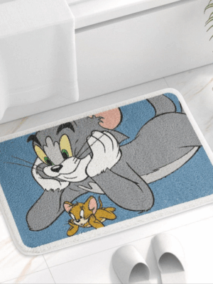 Tom&Jerry Bathroom Water-absorbent Thick Mats Bathroom Foot Mats Household Toilet Doorway Mats 05