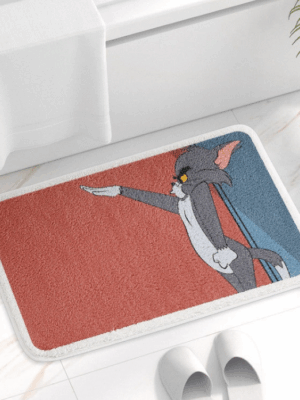 Tom&Jerry Bathroom Water-absorbent Thick Mats Bathroom Foot Mats Household Toilet Doorway Mats 06