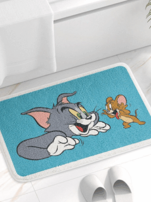 Tom&Jerry Bathroom Water-absorbent Thick Mats Bathroom Foot Mats Household Toilet Doorway Mats 07