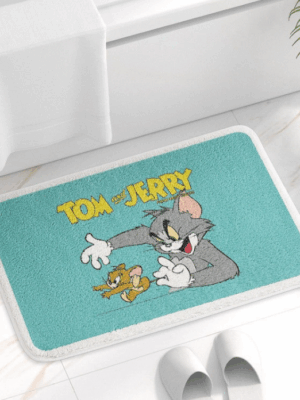 Tom&Jerry Bathroom Water-absorbent Thick Mats Bathroom Foot Mats Household Toilet Doorway Mats 08