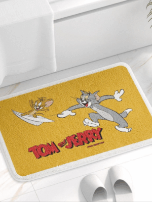 Tom&Jerry Bathroom Water-absorbent Thick Mats Bathroom Foot Mats Household Toilet Doorway Mats 12