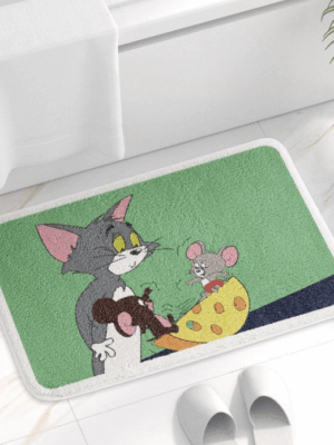 Tom&Jerry Bathroom Water-absorbent Thick Mats Bathroom Foot Mats Household Toilet Doorway Mats 13