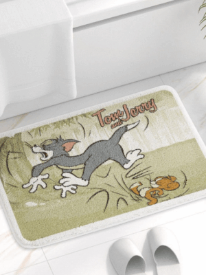 Tom&Jerry Bathroom Water-absorbent Thick Mats Bathroom Foot Mats Household Toilet Doorway Mats 14