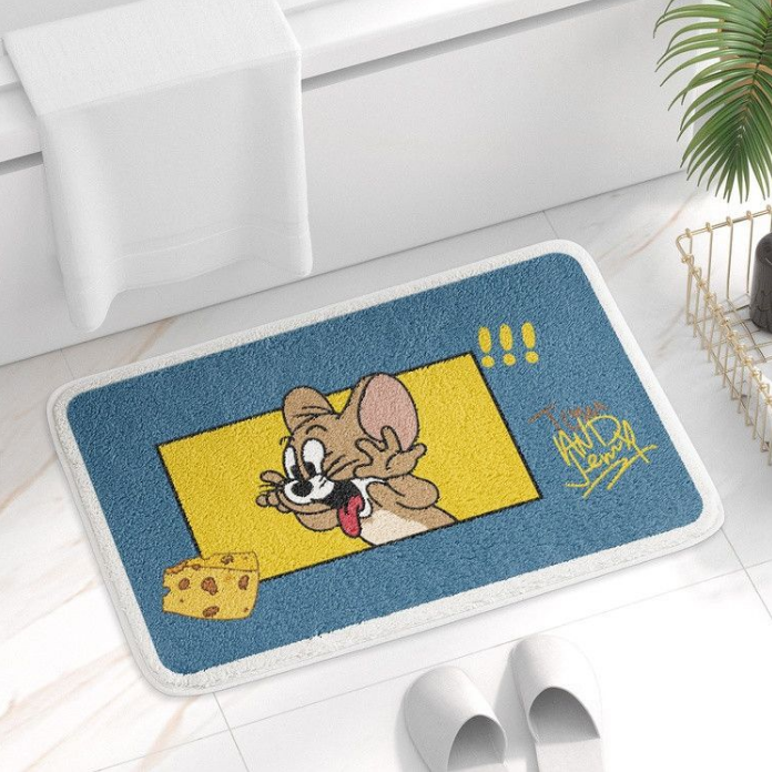 Tom&Jerry Bathroom Water-absorbent Thick Mats Bathroom Foot Mats Household Toilet Doorway Mats 16