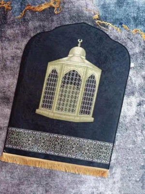 Retro Black Fringe Simple Non-slip Foldable Carpets For Living Room Dining Room Bedroom 03