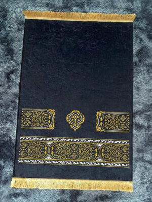 Retro Black Fringe Simple Non-slip Foldable Carpets For Living Room Dining Room Bedroom 04