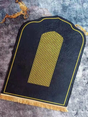 Retro Black Fringe Simple Non-slip Foldable Carpets For Living Room Dining Room Bedroom 06