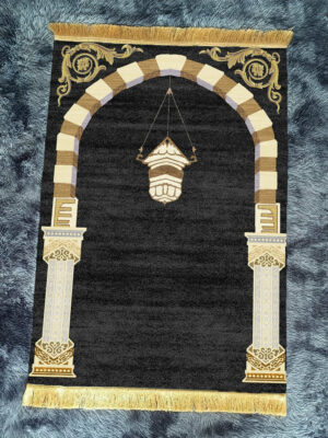 Retro Black Fringe Simple Non-slip Foldable Carpets For Living Room Dining Room Bedroom 13