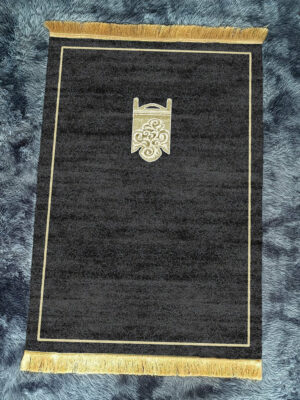 Retro Black Fringe Simple Non-slip Foldable Carpets For Living Room Dining Room Bedroom 16