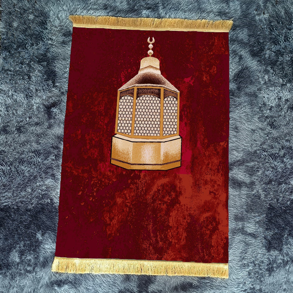 Retro Green Fringe Simple Non-slip Foldable Carpets For Living Room Dining Room Bedroom 20