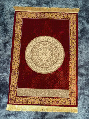 Retro Red Fringe Simple Non-slip Foldable Carpets For Living Room Dining Room Bedroom 22