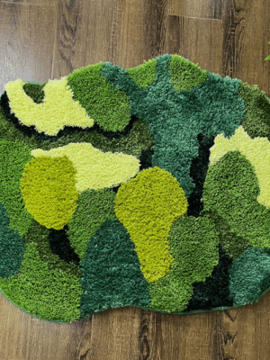 Green Moss Thicked Patterned Entryway Doormat Rugs Kitchen Bathroom Anti-slip Mats03