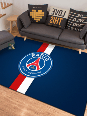 SAINT GERMAIN FC® Logo - Football Blue Mats For Bedroom Children's Room Sofa Mat Easy Care Floor Mats