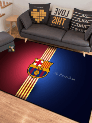 Barcelona FC® Logo - Football Mats For Bedroom Children's Room Sofa Mat Easy Care Floor Mats