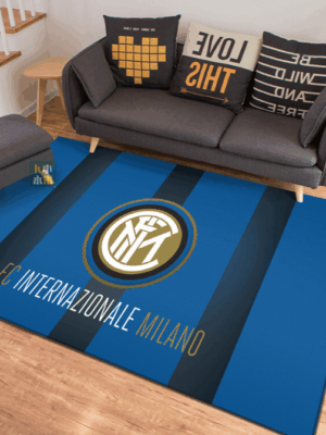 F.C. Internazionale Milano® Logo - Football RED Mats For Bedroom Children's Room Sofa Mat Easy Care Floor Mats