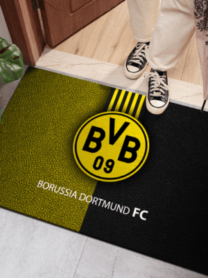 Borussia Dortmund® Logo - Football RED Mats For Bedroom Children's Room Sofa Mat Easy Care Floor Mats