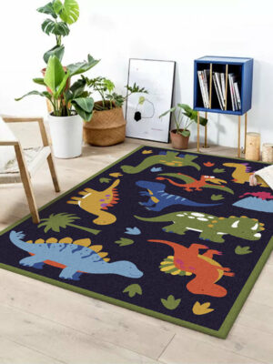 Cute Dinosaur Mats For Bedroom Children's Room Sofa Mat Easy Care Floor Mats