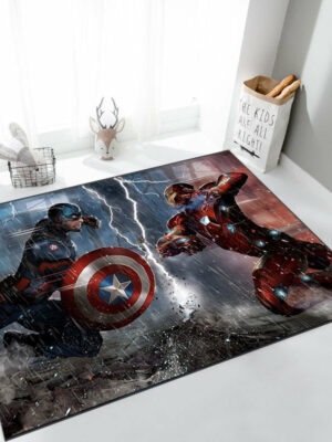 Marvel Universe The Iron Man Mats For Bedroom Children's Room Sofa Mat Easy Care Floor Mats 03