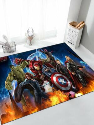 Marvel Universe Mats For Bedroom Children's Room Sofa Mat Easy Care Floor Mats 06