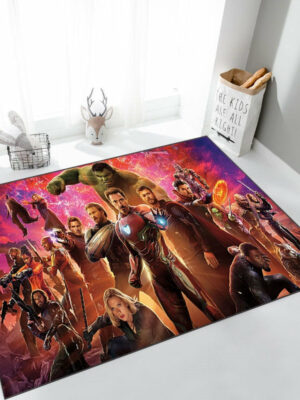 Marvel Universe Mats For Bedroom Children's Room Sofa Mat Easy Care Floor Mats 07