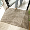 Brown Modern Geometric Polypropylene Wear-resistant Dust-removing Anti-slip Entryway DoorMats
