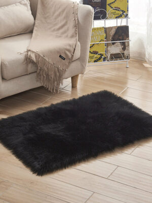 Modern Faux Sheepskin Fur Shaggy Area Rugs Plush Bedside Rugs For the Bedroom Hall Living Room