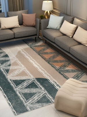 Simple Modern Geometric Rugs Carpet Floormat