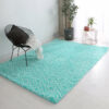Light Blue Soft Comfortable Geometric Plush Shaggy Rugs Bedroom Living Room Bedside Rug Floor Mat 06