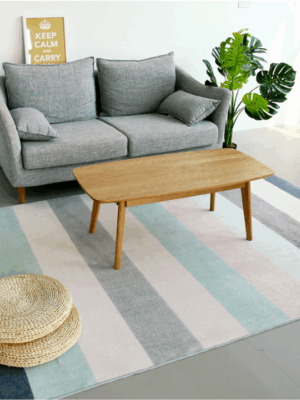 Striped Simple Modern Geometric Patterned Rug Bedroom Living Room Sofa Rugs Floor Mat