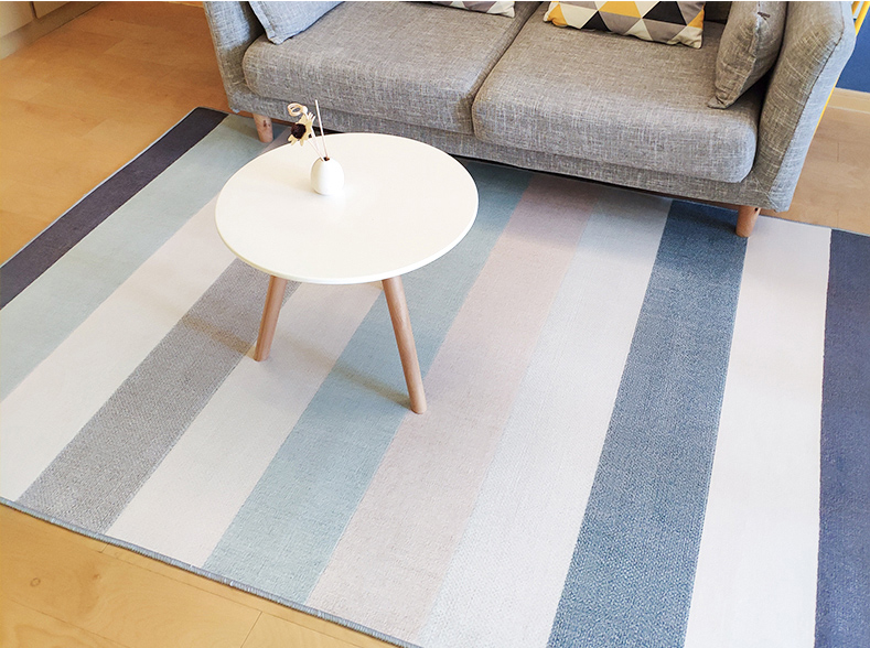 Striped Simple Modern Geometric Patterned Rug Bedroom Living Room Sofa Rugs Floor Mat - Image 3