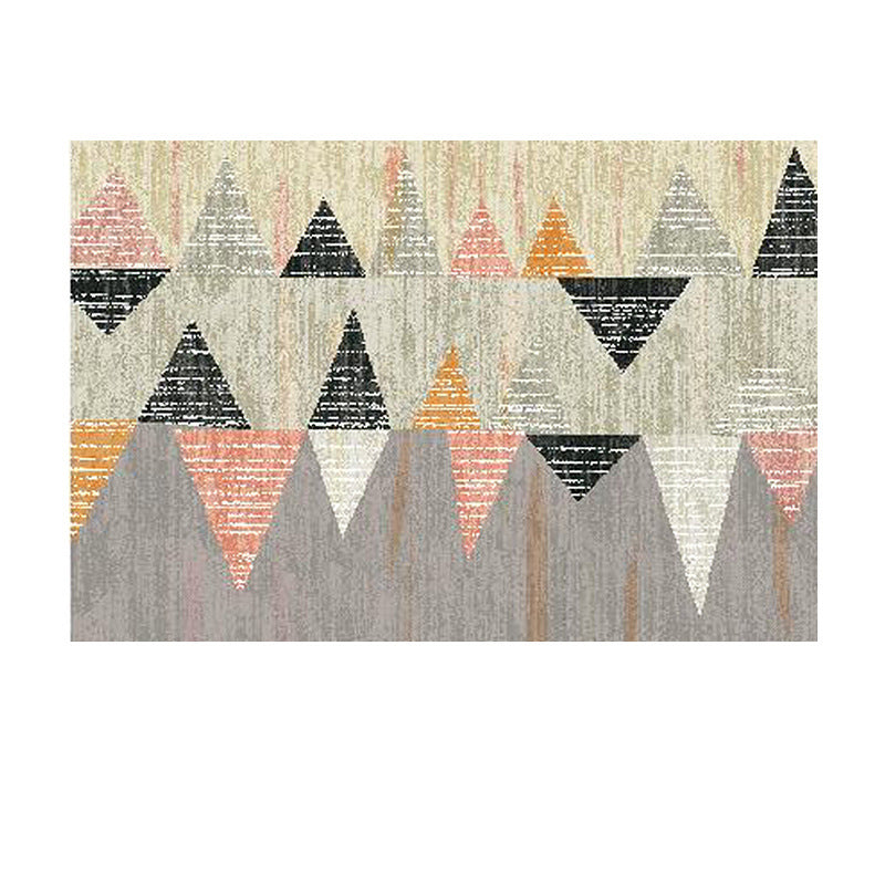 Fashion Simple Modern Geometric Triangle Patterned Rug Bedroom Living Room Sofa Rugs Floor Mat