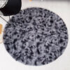 Dark Grey Round Super Soft Plain Shaggy Rugs Living Room Bedroom Kids Room Bedside Floor Rugs