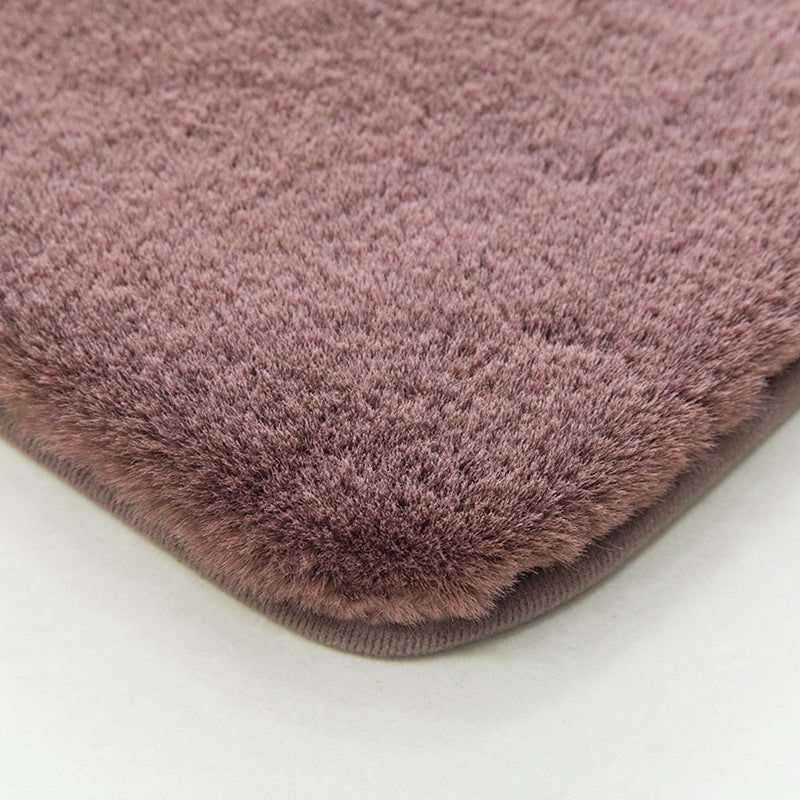 Quality Super Soft Plain Faux Rabbit Fur Shaggy Rugs - Image 3