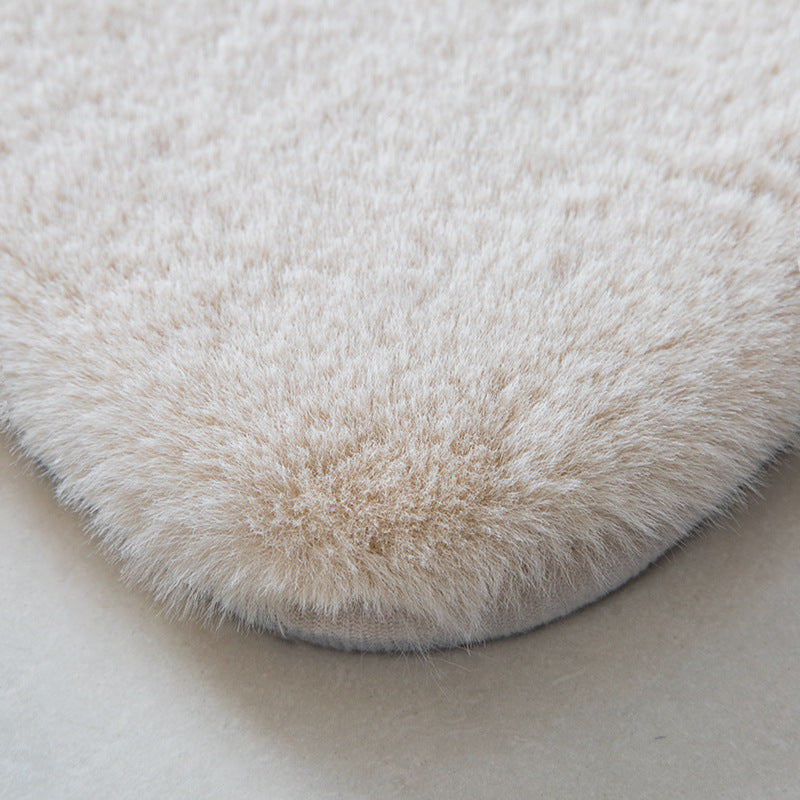 Quality Super Soft Plain Faux Rabbit Fur Shaggy Rugs - Image 5