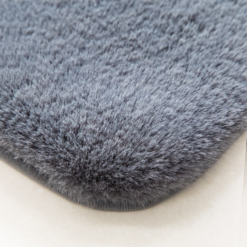 Quality Super Soft Plain Faux Rabbit Fur Shaggy Rugs - Image 7