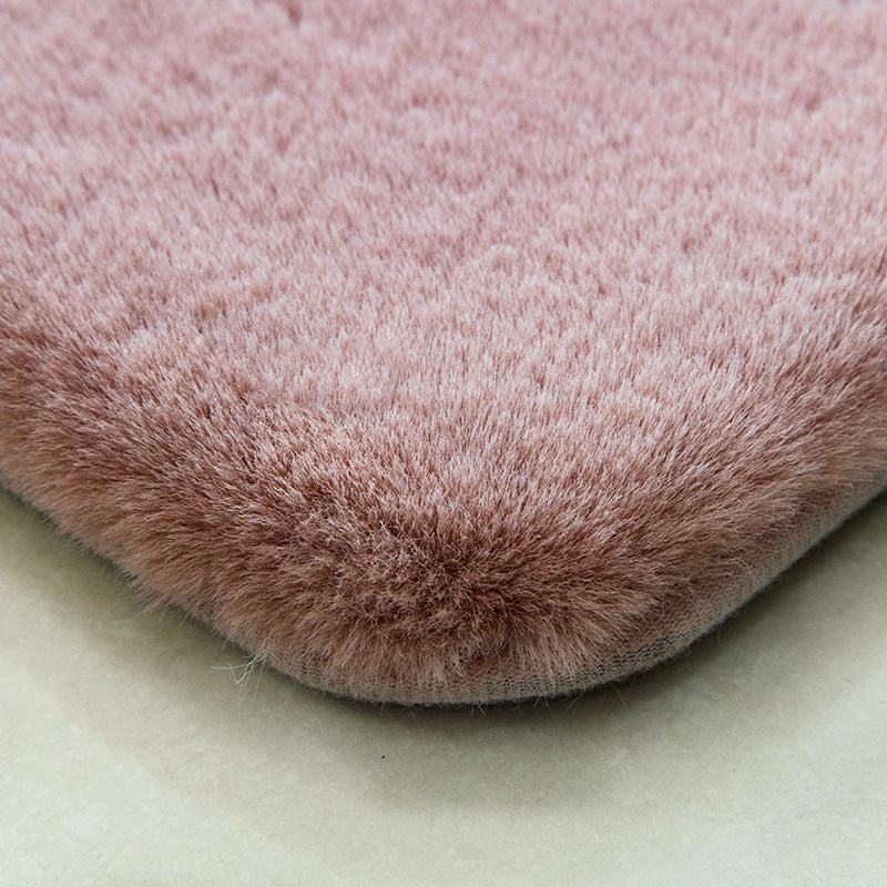 Quality Super Soft Plain Faux Rabbit Fur Shaggy Rugs - Image 9
