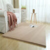 Quality Camel Colour Super Soft Plain Bedroom Living Room Bedside Shaggy Plush Faux Rabbit Fur Rugs Anti-skip Floor Mats