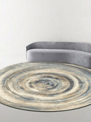 Quality Modern Universe Planet Round Luxury Carpet Striped Bedroom Floor Mat Rugs 01