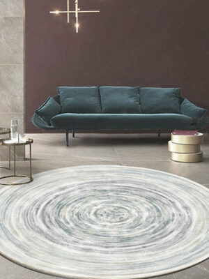 Quality Modern Universe Planet Round Luxury Carpet Striped Bedroom Floor Mat Rugs 02
