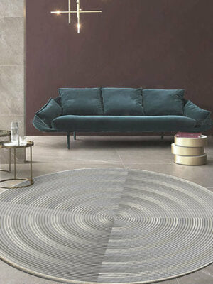 Quality Modern Universe Planet Round Luxury Carpet Striped Bedroom Floor Mat Rugs 04