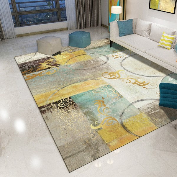 Printed Traditional Patterned Carpet Living Room Bedroom Office Hall Floor Mat Rugs - Image 2