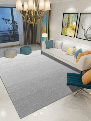 Grey Modern Fahsion Plain Carpet Living Room Bedroom Office Hall Floor Mat Rugs