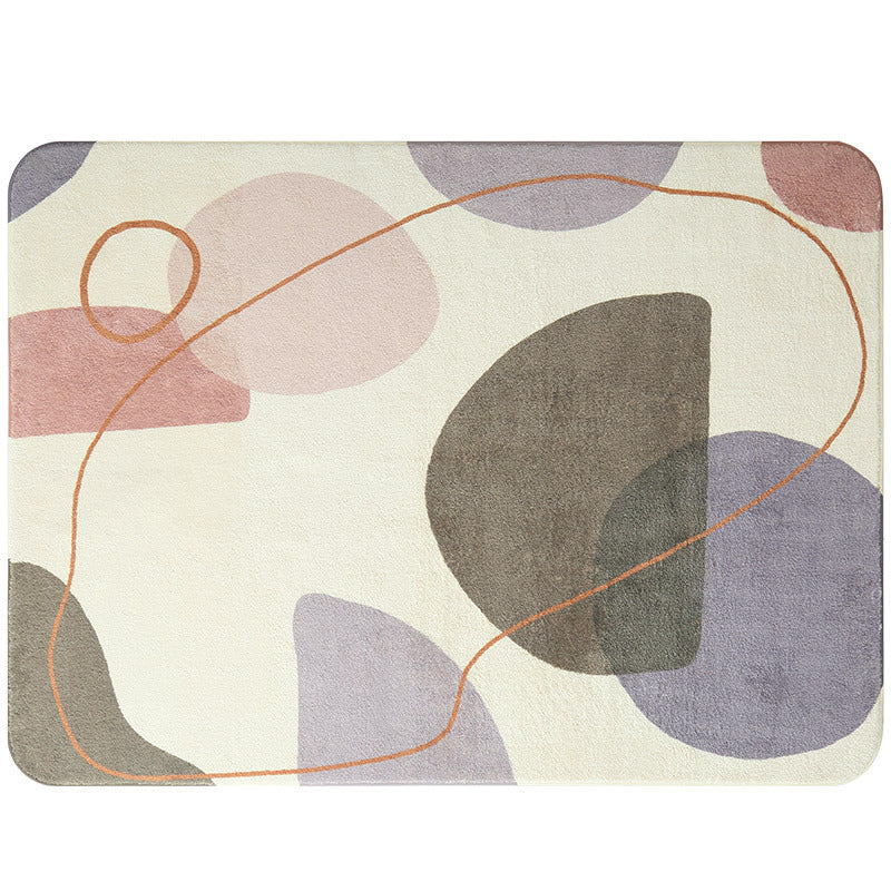 Thick Soft Modern Simple Geometric Floor Rugs for Living Room Dining Room Bedroom Office - Image 2