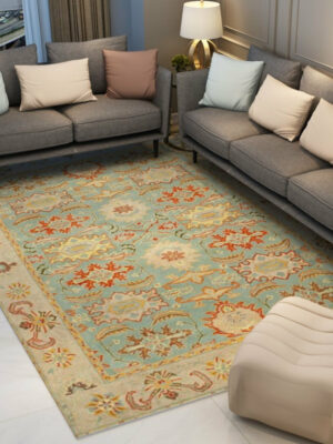 Traditional Shaggy Retro Vintage Floral Patterned Living Room Hall Office Bedroom Floor Rugs Size Customizable